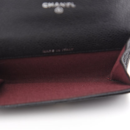 Chanel Caviar Quilted Flap Card Holder Black 4 of 9