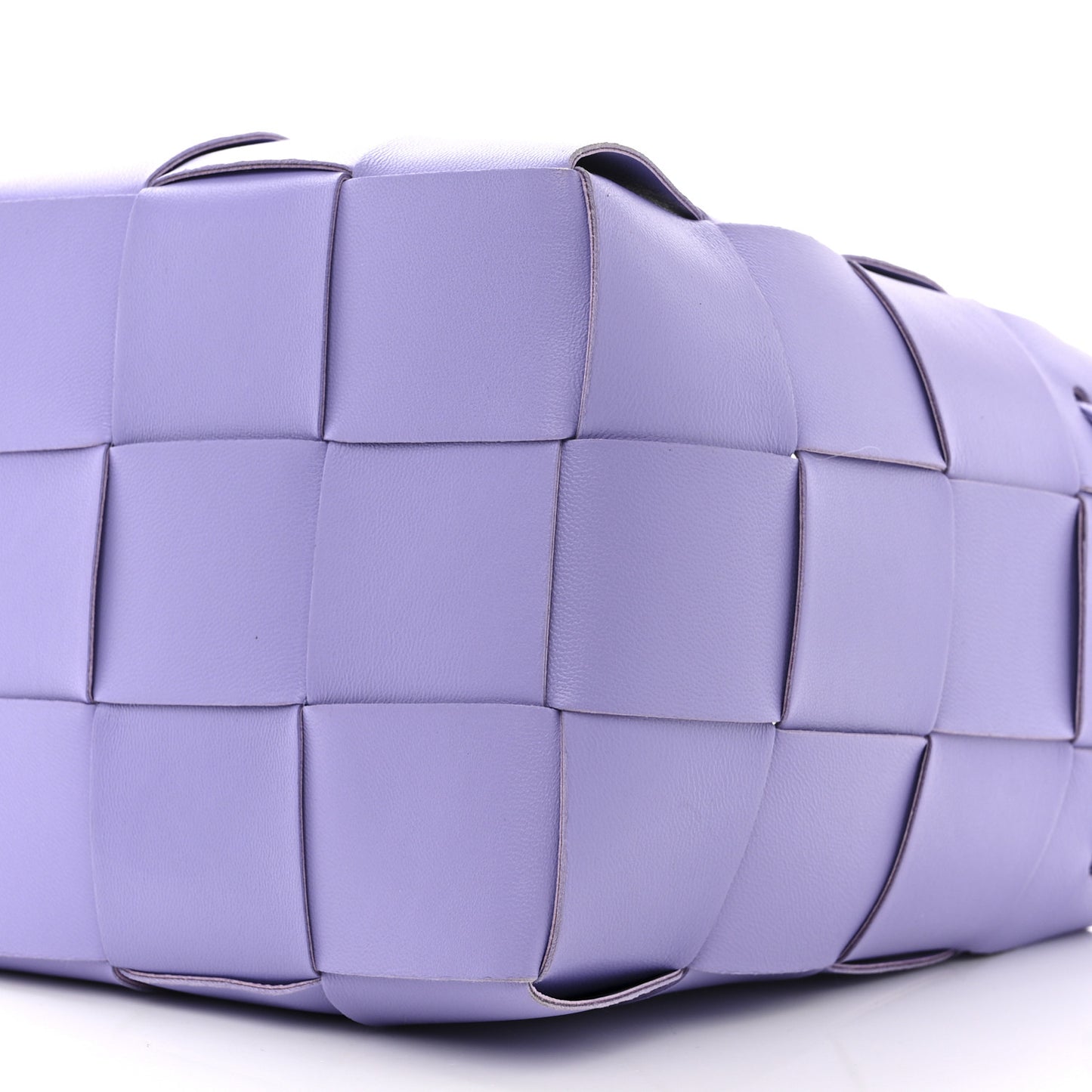 Nappa Maxi Intrecciato Small Cassette Bucket Bag Wisteria