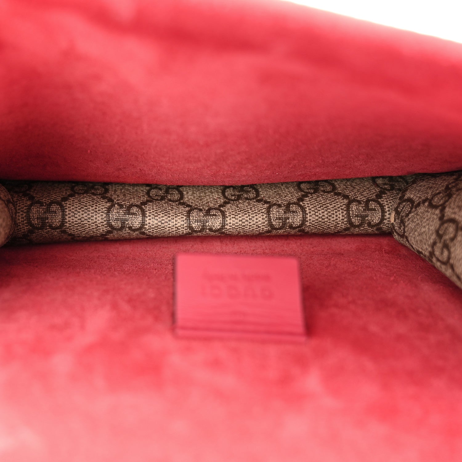 Gucci GG Supreme Monogram Mini Dionysus Shoulder Bag Hibiscus Red 5 of 10