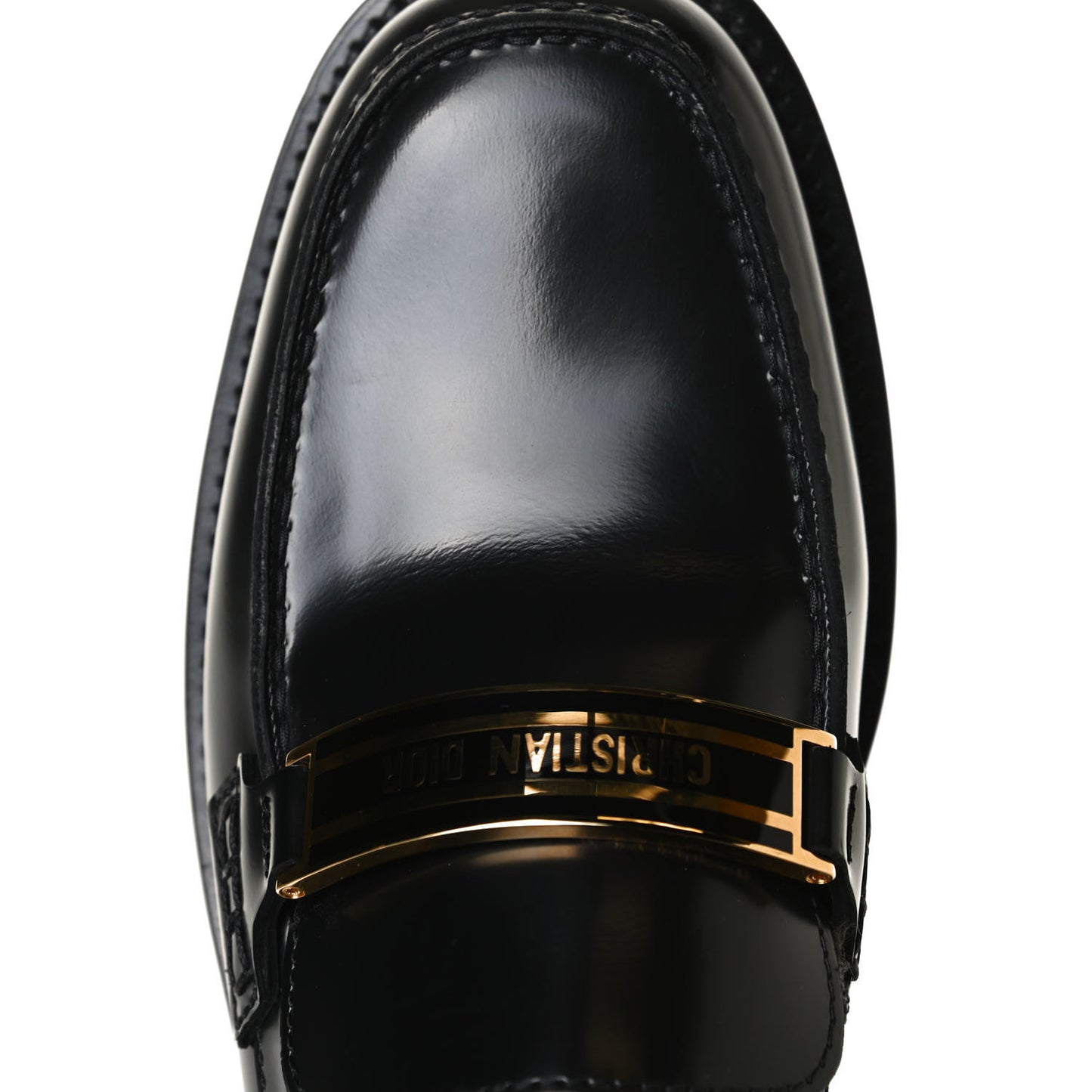 Brushed Calfskin Dior Code 15mm Loafers 39.5 Black