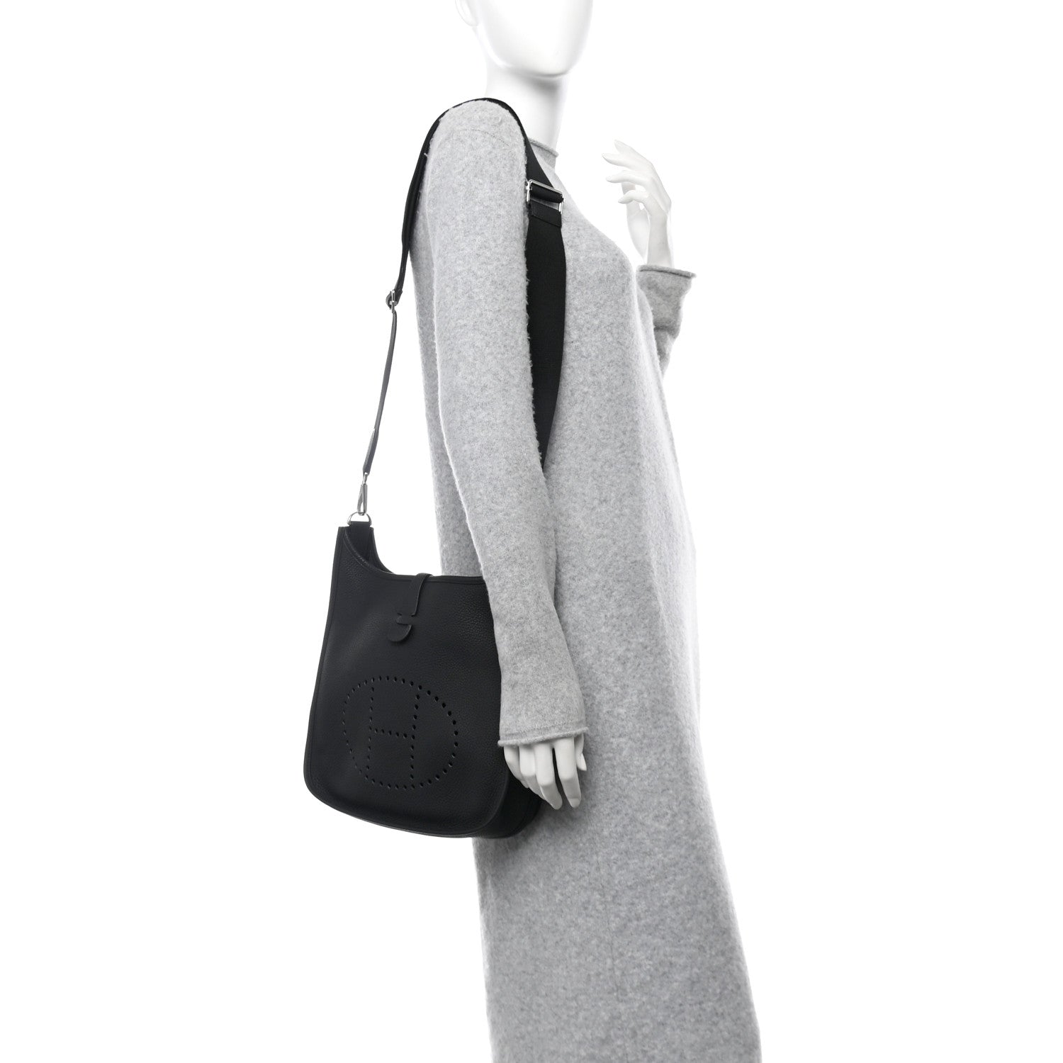 Hermes Taurillon Clemence Evelyne III PM Black 3 of 11
