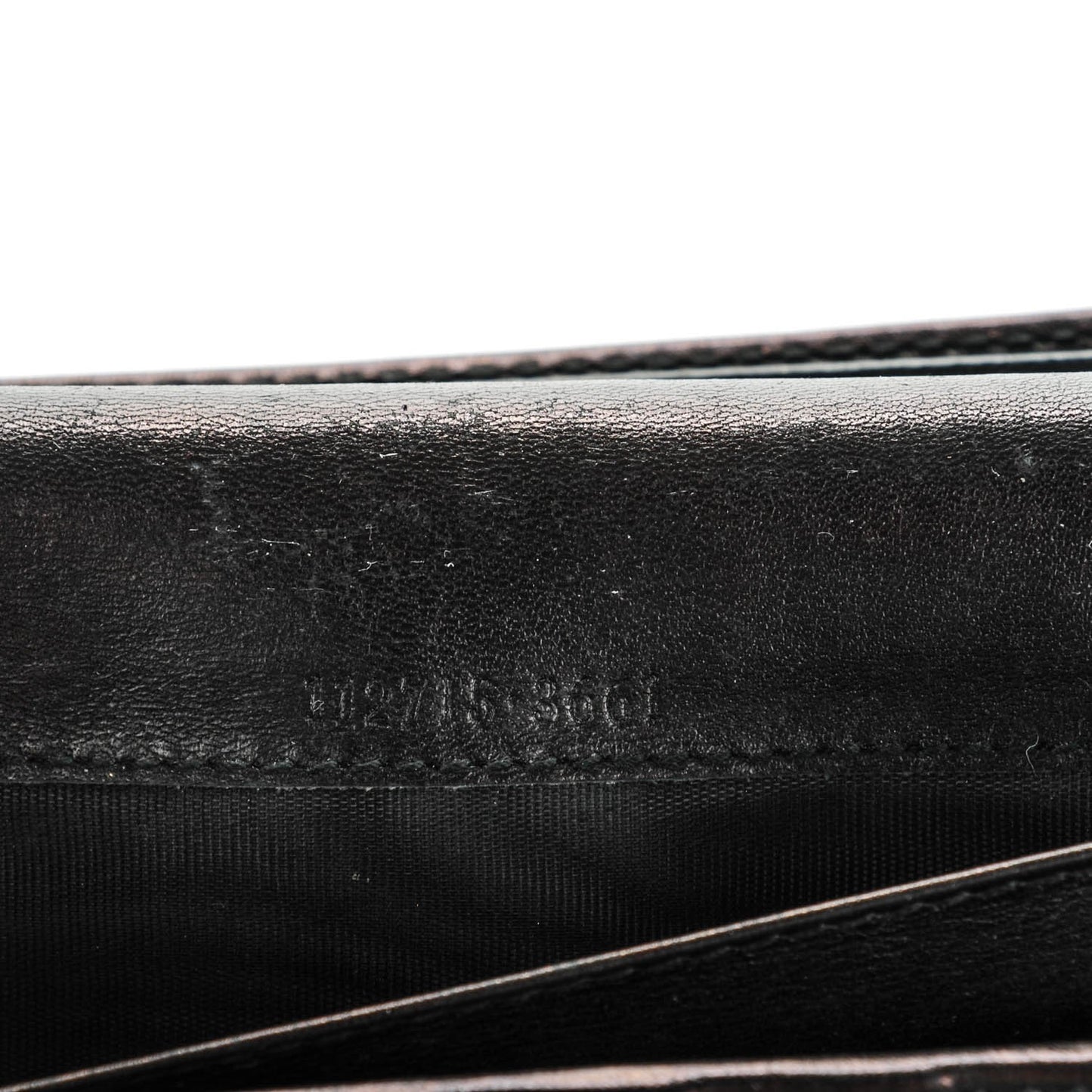 Guccissima Margaux Calfskin Metal Bar Continental Flap Wallet Black