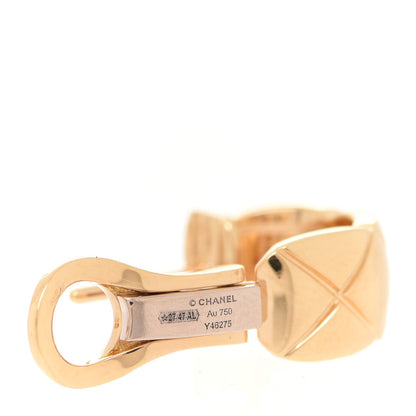 Chanel 18K Yellow Gold Coco Crush Earrings 4 of 5