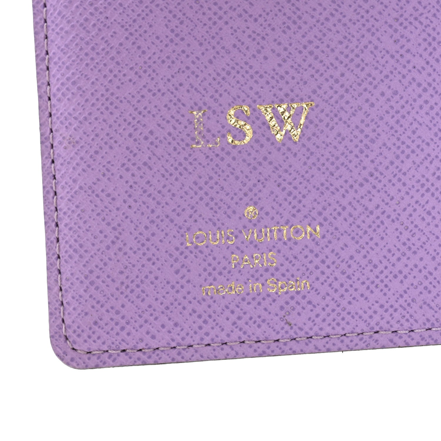 Louis Vuitton Damier Ebene Illustre Small Ring Agenda Cover Violet 6 of 8