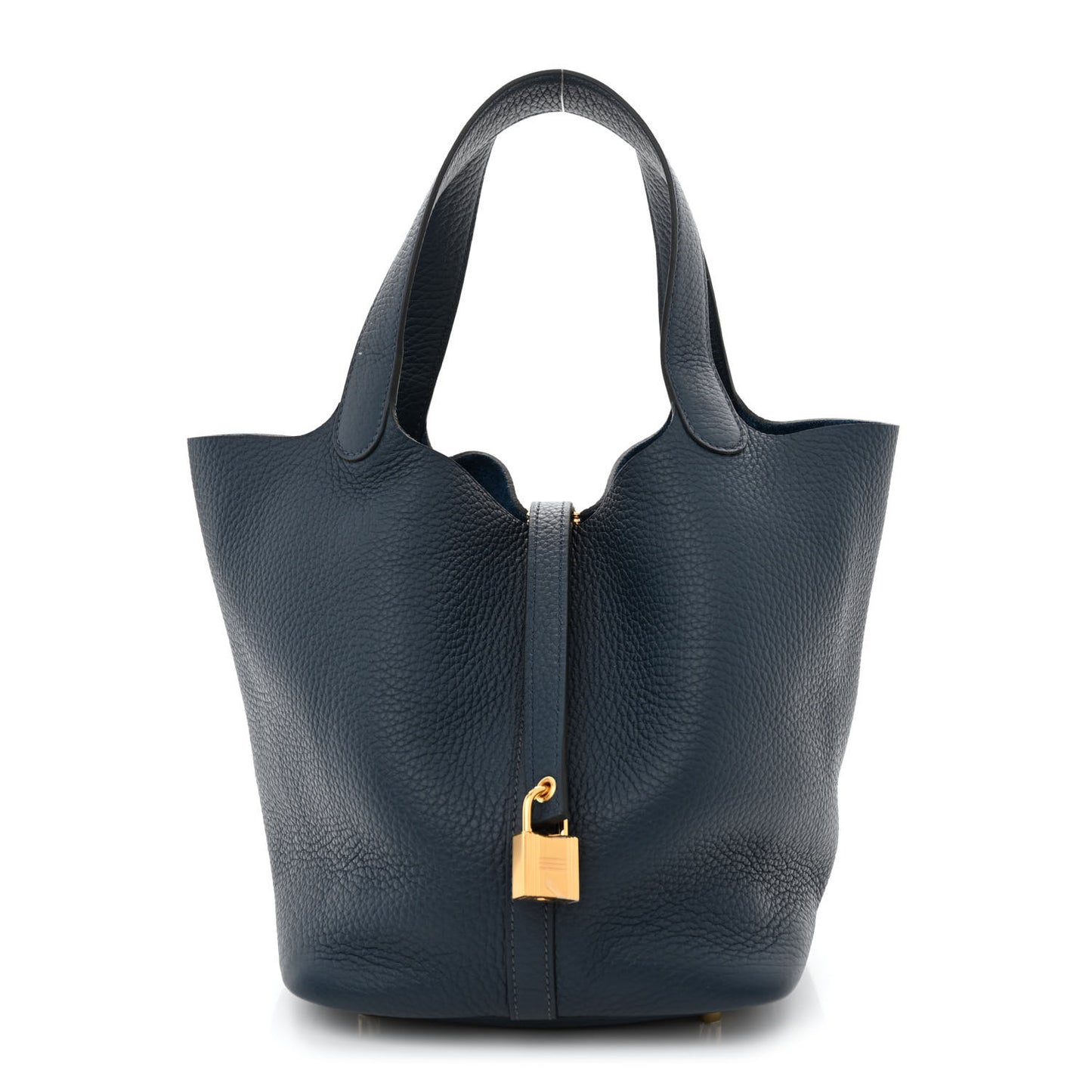 Taurillon Clemence Picotin Lock 22 MM Bleu De Prusse