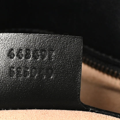 Gucci Calfskin Matelasse Small GG Marmont Shoulder Bag Black 7 of 11
