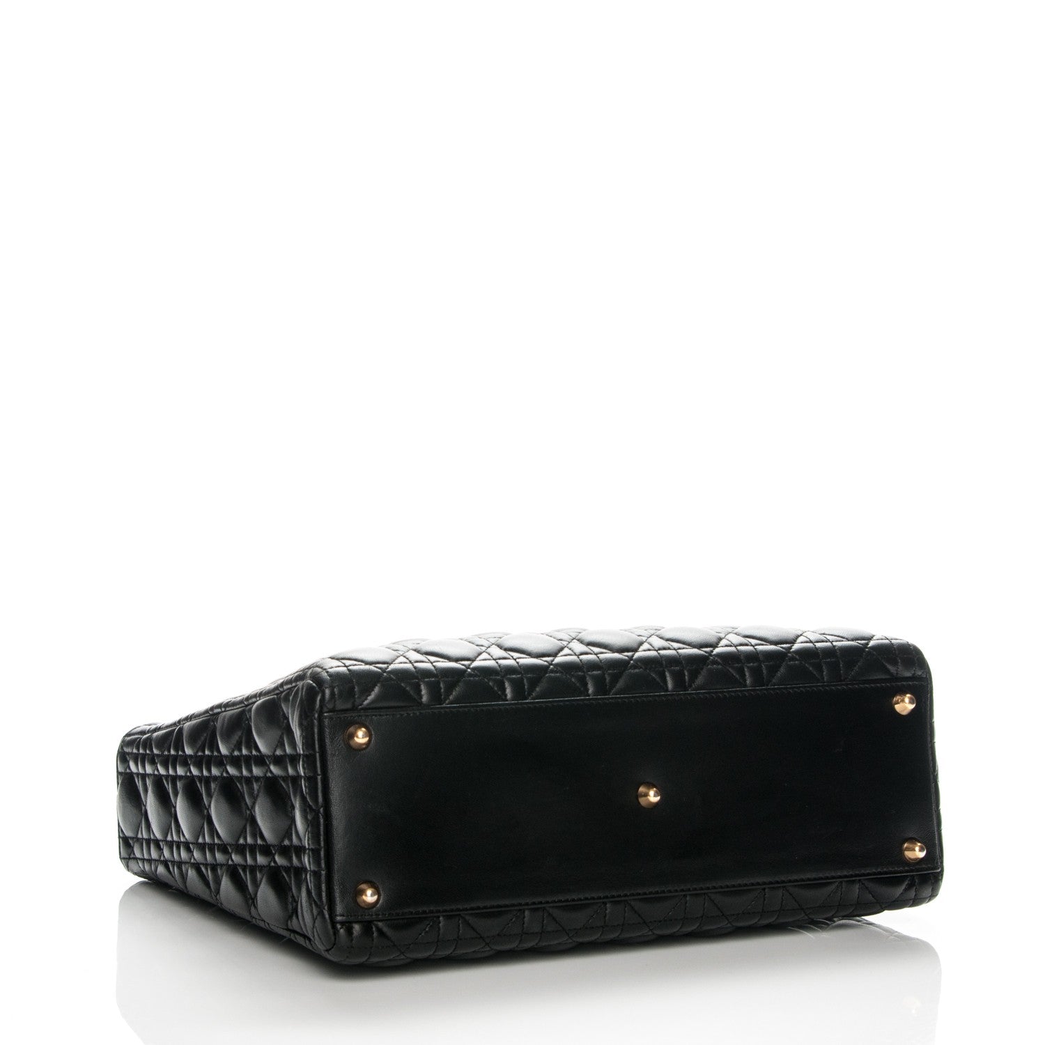 Christian Dior Lambskin Cannage Large Lady Dior Black 4 of 7