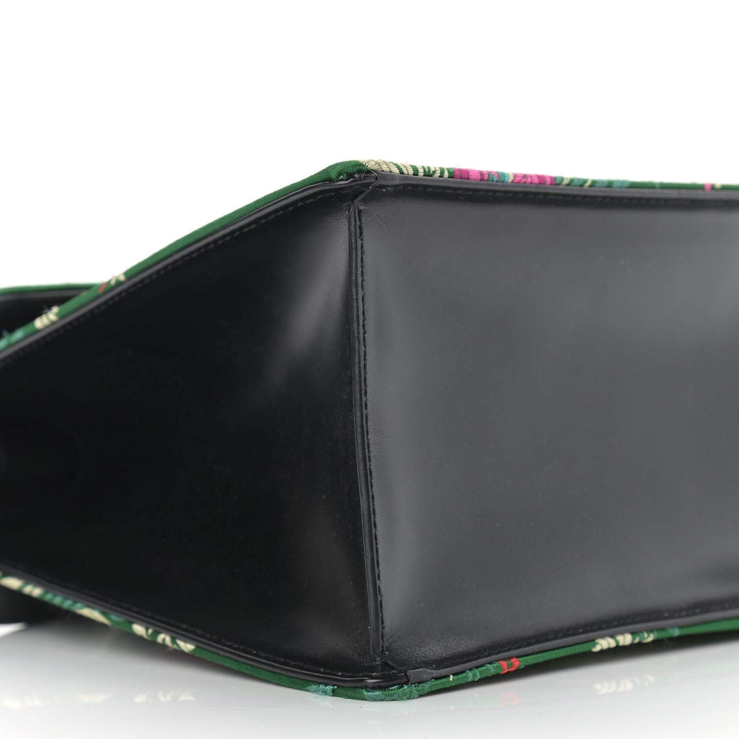 Jacquard Floral Medium Sylvie Top Handle Bag Green Multicolor Black