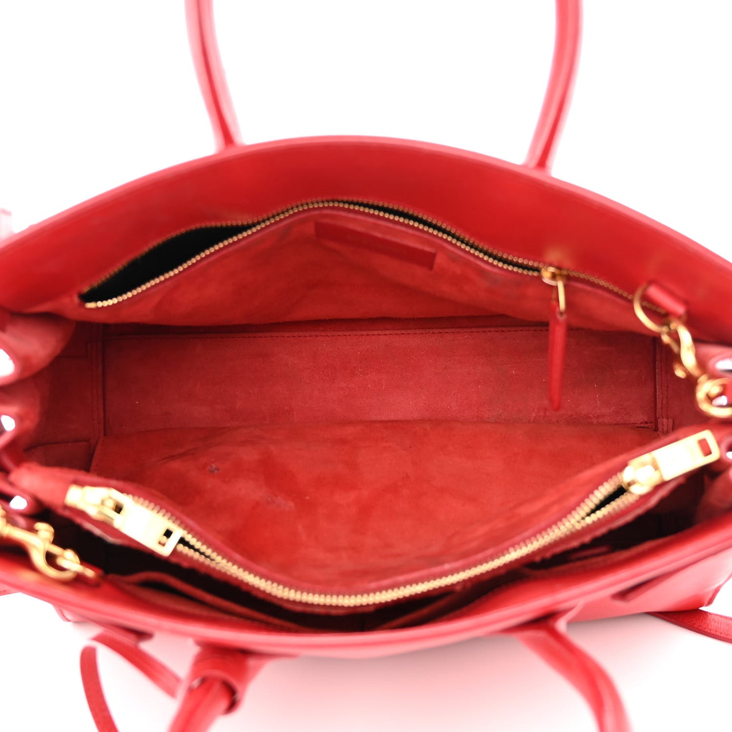 Calfskin Small Sac De Jour Lipstick Red
