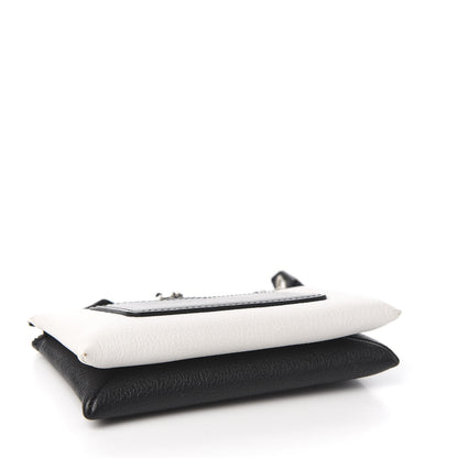 Givenchy Calfskin Duetto Pouch Black White 3 of 9