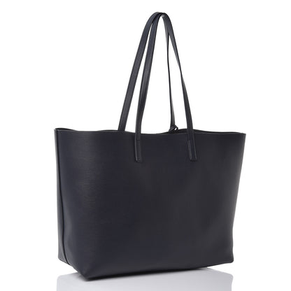 Saint Laurent Calfskin Large Shopping Tote Deep Marine 4 of 9