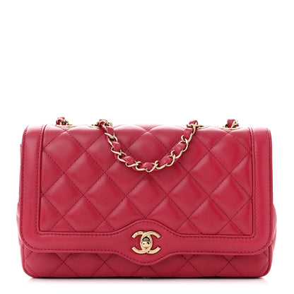 Chanel Lambskin Quilted Small Flap Bag Dark Red 1 of 12