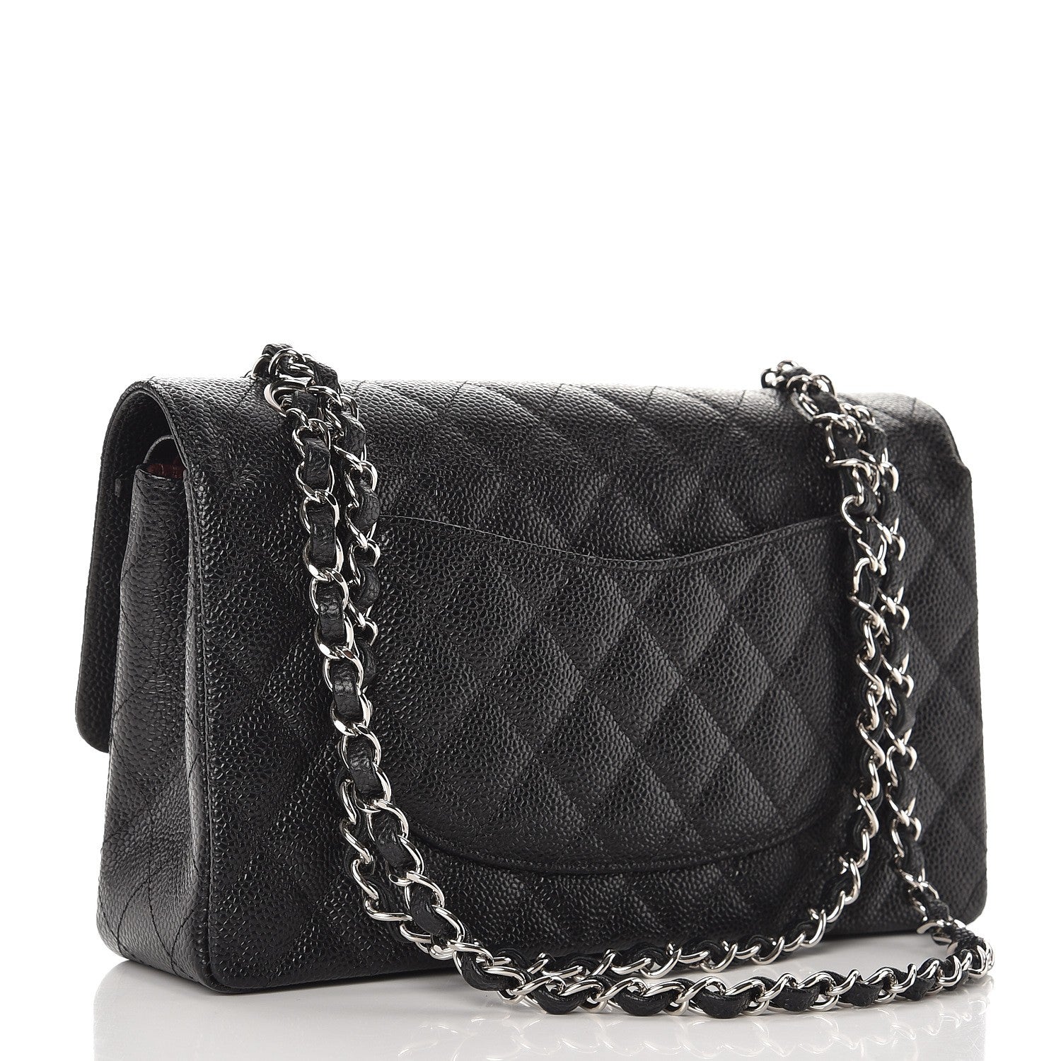 Chanel Caviar Quilted Medium Double Flap Black 3 of 8