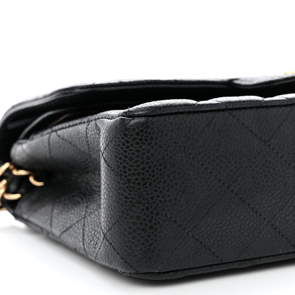 Chanel Caviar Quilted Small Double Flap Black 11 of 12