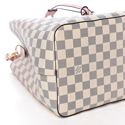 Louis Vuitton Damier Azur Neonoe MM Eau De Rose 8 of 11