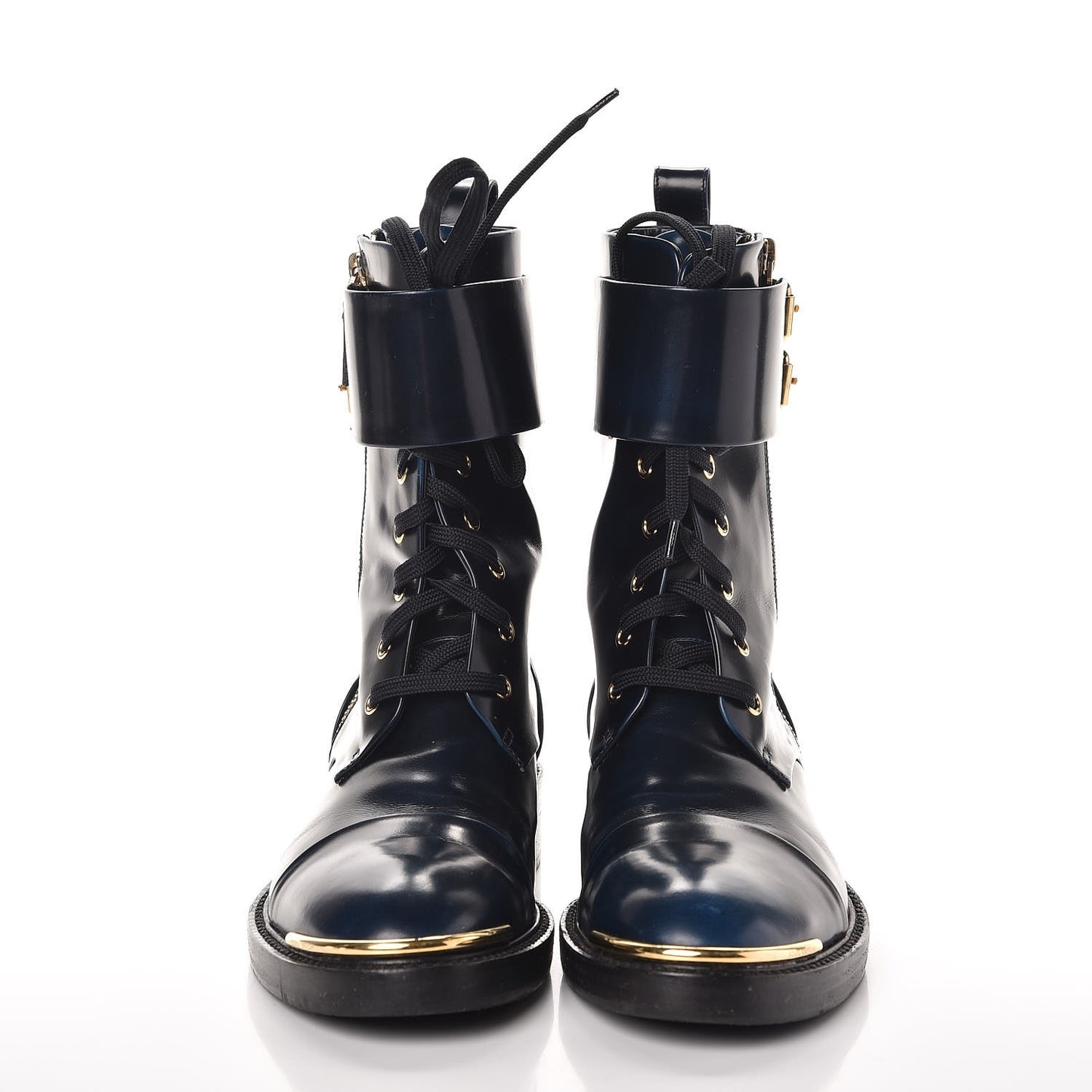 Calfskin Diplomacy Ranger Combat Boots 37 Blue