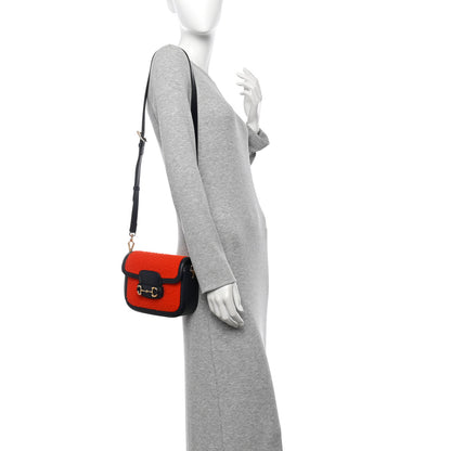 Gucci Casy Wool Azalea Calfskin Mini Horsebit 1955 Shoulder Bag Bitter Sweet Blue 2 of 10