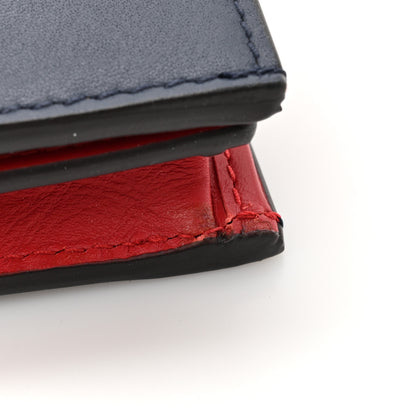Gucci Calfskin Queen Margaret Card Case Wallet Blue Agata Hibiscus Red Mystic White 9 of 11