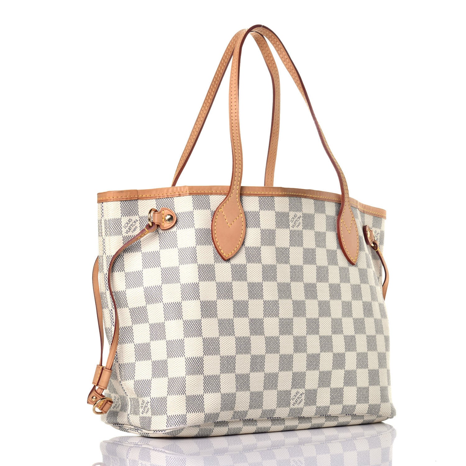 Louis Vuitton Damier Azur Neverfull PM 3 of 8