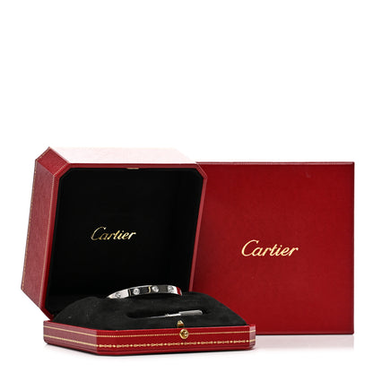 Cartier 18K White Gold 10 Diamond LOVE Bracelet 16 5 of 5