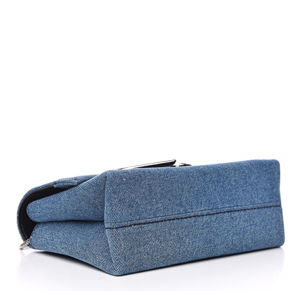 3.1 Phillip Lim 3.1 Denim Alix Soft Flap Clutch Washed Indigo 4 of 9