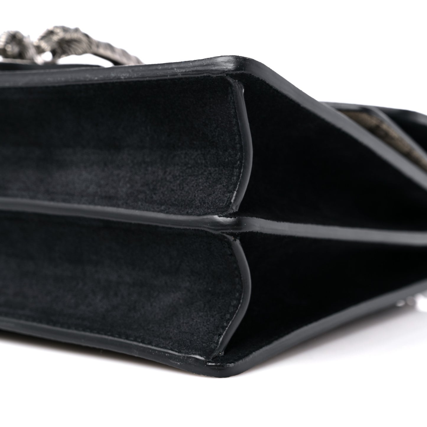 GG Supreme Monogram Medium Dionysus Shoulder Bag Black