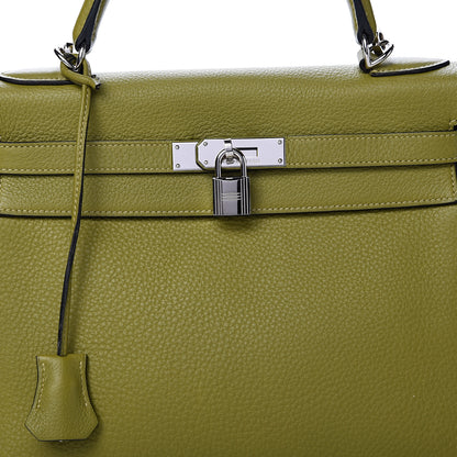 Hermes Togo Kelly Retourne 32 Vert Chartreuse 7 of 14