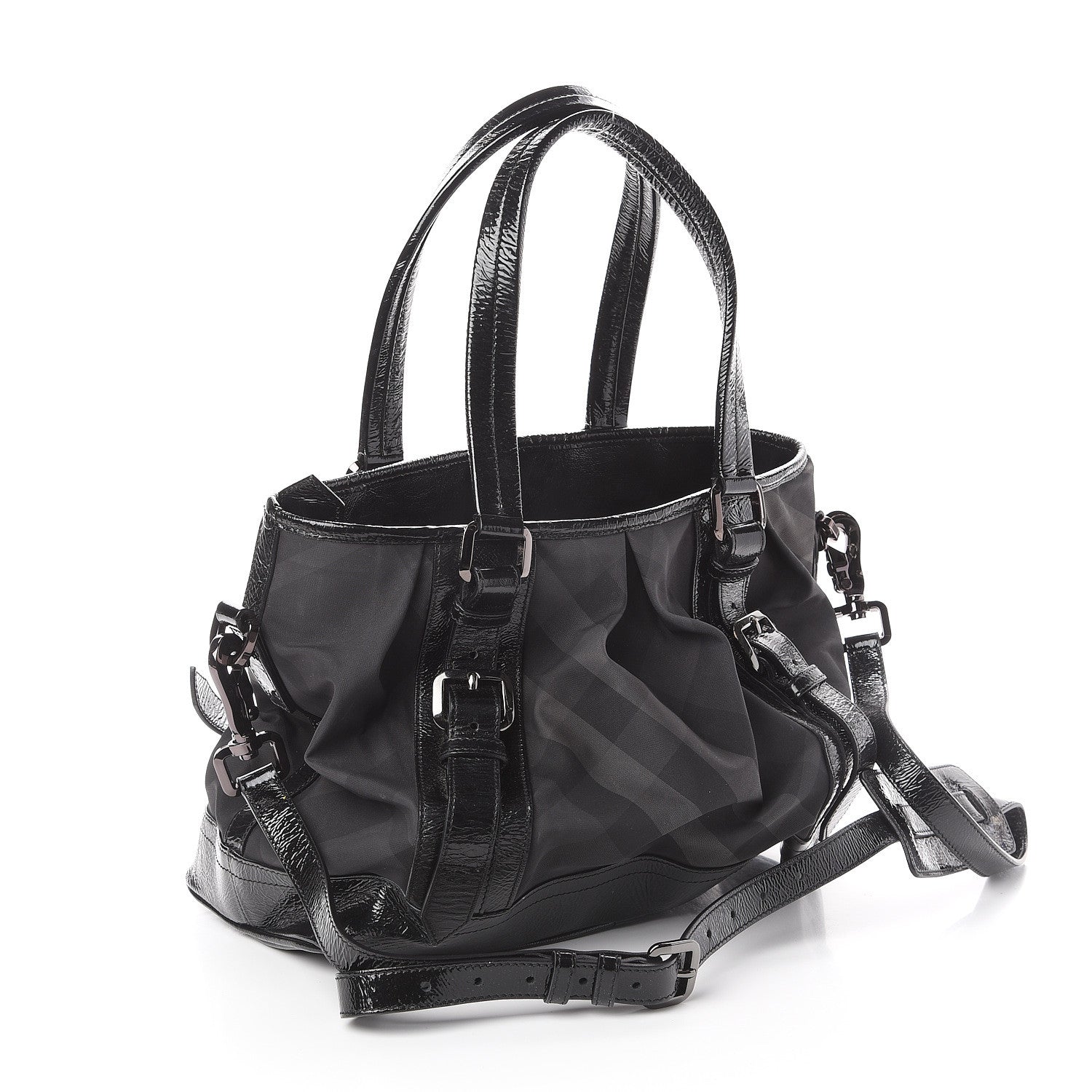 Burberry Nylon Beat Check Lowry Black 2 of 8