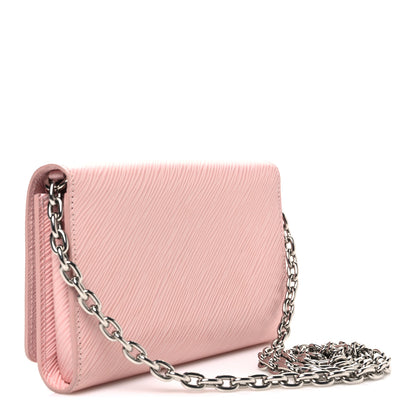Louis Vuitton Epi Twist Chain Wallet Rose Ballerine 3 of 10