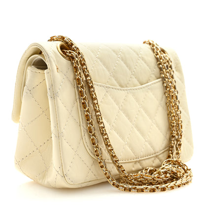 Chanel Aged Calfskin Quilted 2.55 Reissue Mini Flap White 3 of 9