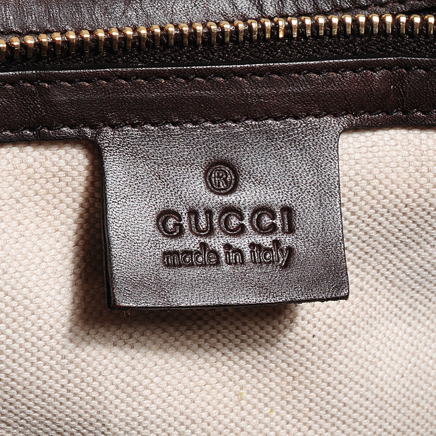 Gucci Monogram Selleria Calfskin Vintage Web Medium Boston Beige Ebony Cocoa 6 of 14