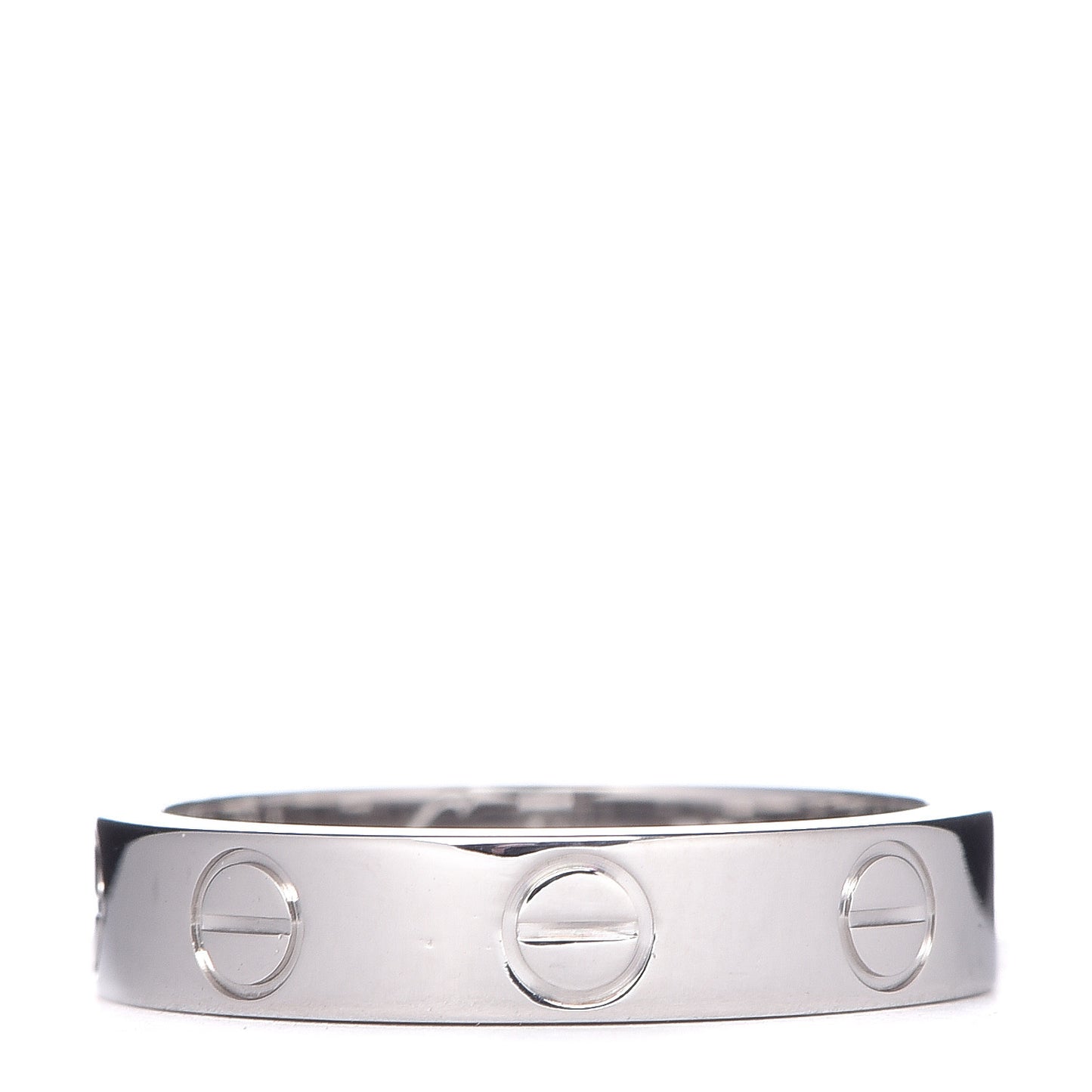 18K White Gold 3.5mm LOVE Wedding Band Ring 47 4
