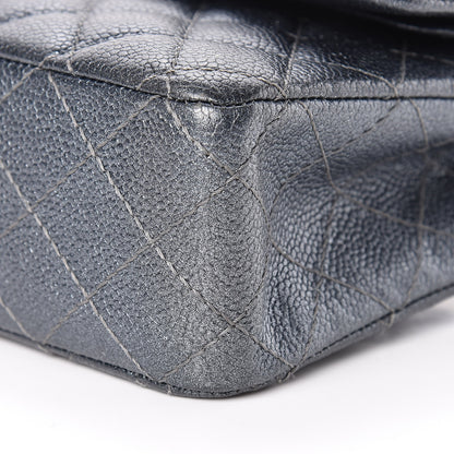 Chanel Pearly Caviar Quilted Medium Double Flap Grey 10 of 10