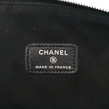 Chanel Lambskin Quilted Cosmetic Case Black 6 of 10