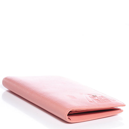 Chanel Goatskin CC Jacket Embossed Yen Wallet Pink 4 of 9