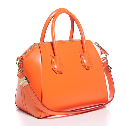 Givenchy Shiny Lord Calfskin Small Antigona Orange 3 of 7