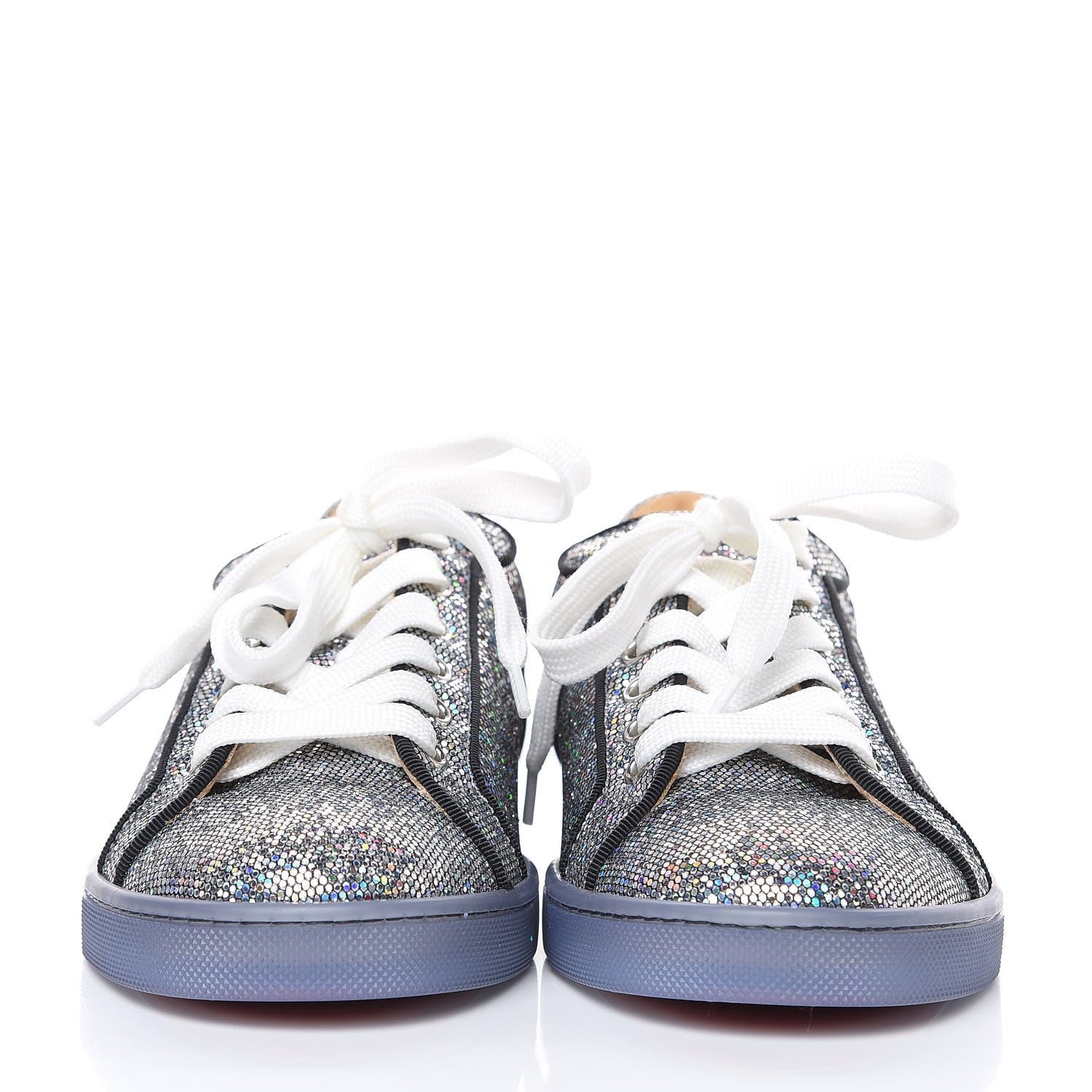 Christian Louboutin Seava Glitter Disco Ball Flat Sneakers 37 Multicolor 2 of 9