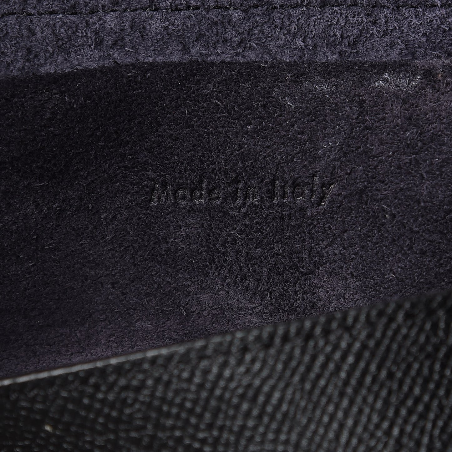 Grained Calfskin Micro Belt Bag Black