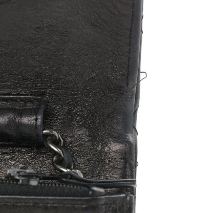 Chanel Aged Calfskin Reissue Wallet On Chain WOC Black 12 of 13