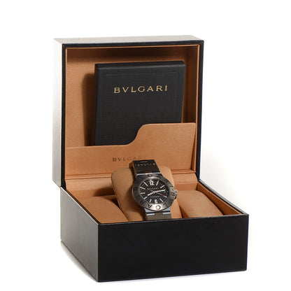 Bulgari Titanium Rubber 38mm Diagono Automatic Watch Black 6 of 6