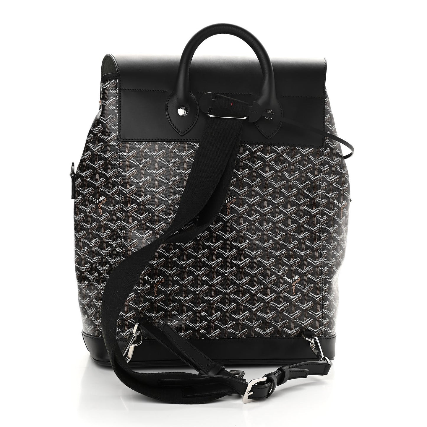 Goyardine Calfskin Alpin MM Backpack Black
