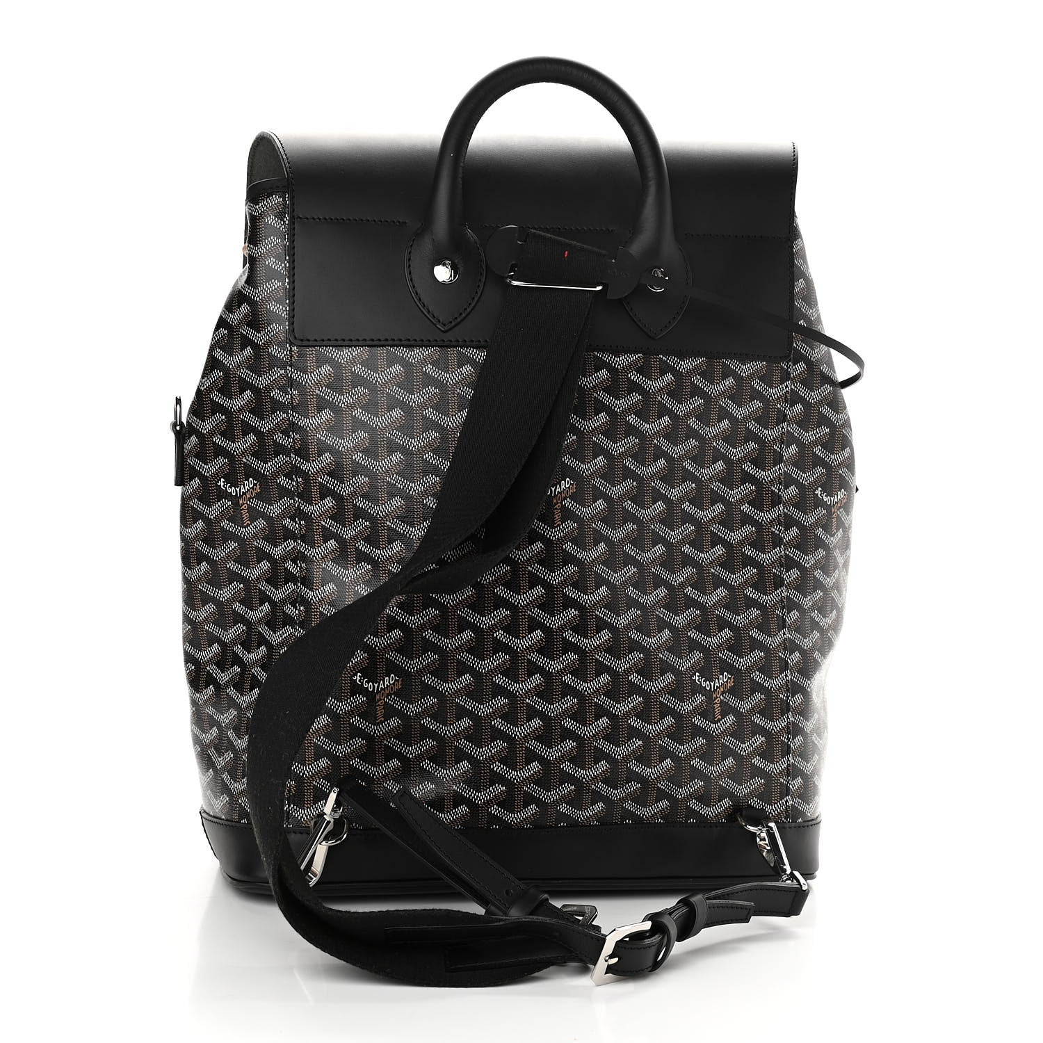 Goyard Goyardine Calfskin Alpin MM Backpack Black 3 of 11