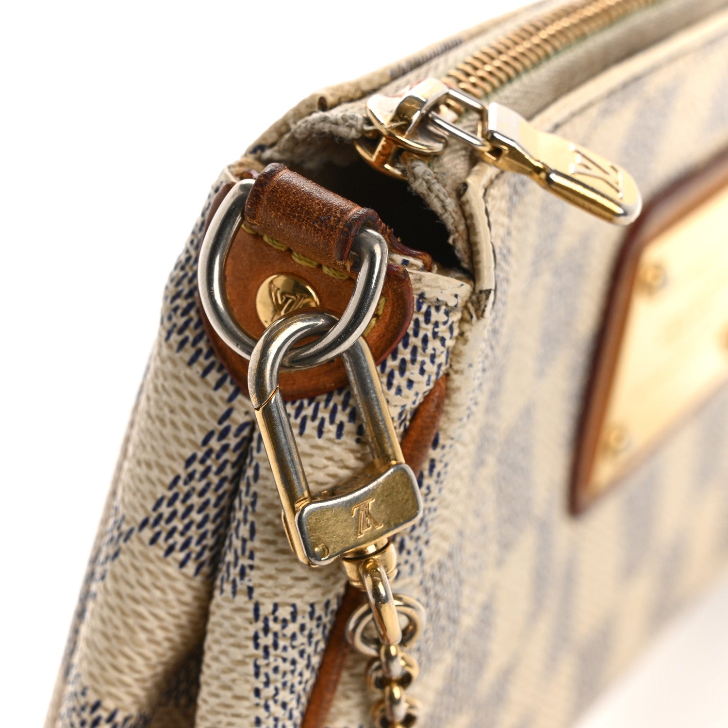 Louis Vuitton Damier Azur Eva Clutch 13 of 15