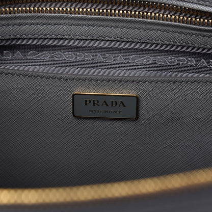 Prada Saffiano Lux Large Galleria Double Zip Tote Mercurio 8 of 10