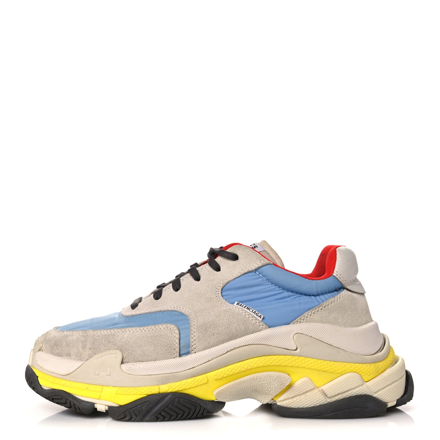 Nylon Suede Womens Triple S 2.0 Sneakers 41 Gris Bleu Rouge