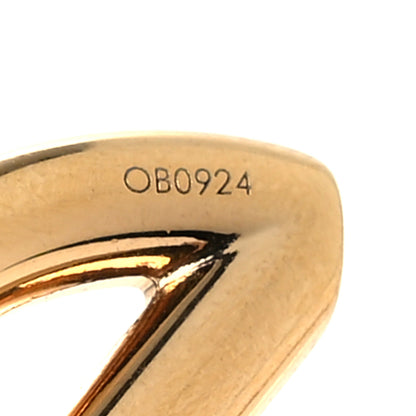 Fendi Metal FF Hoop Earrings Gold 5 of 6