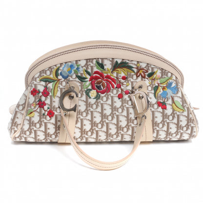 Christian Dior Monogram Vintage Flowers Frame Satchel 6 of 8