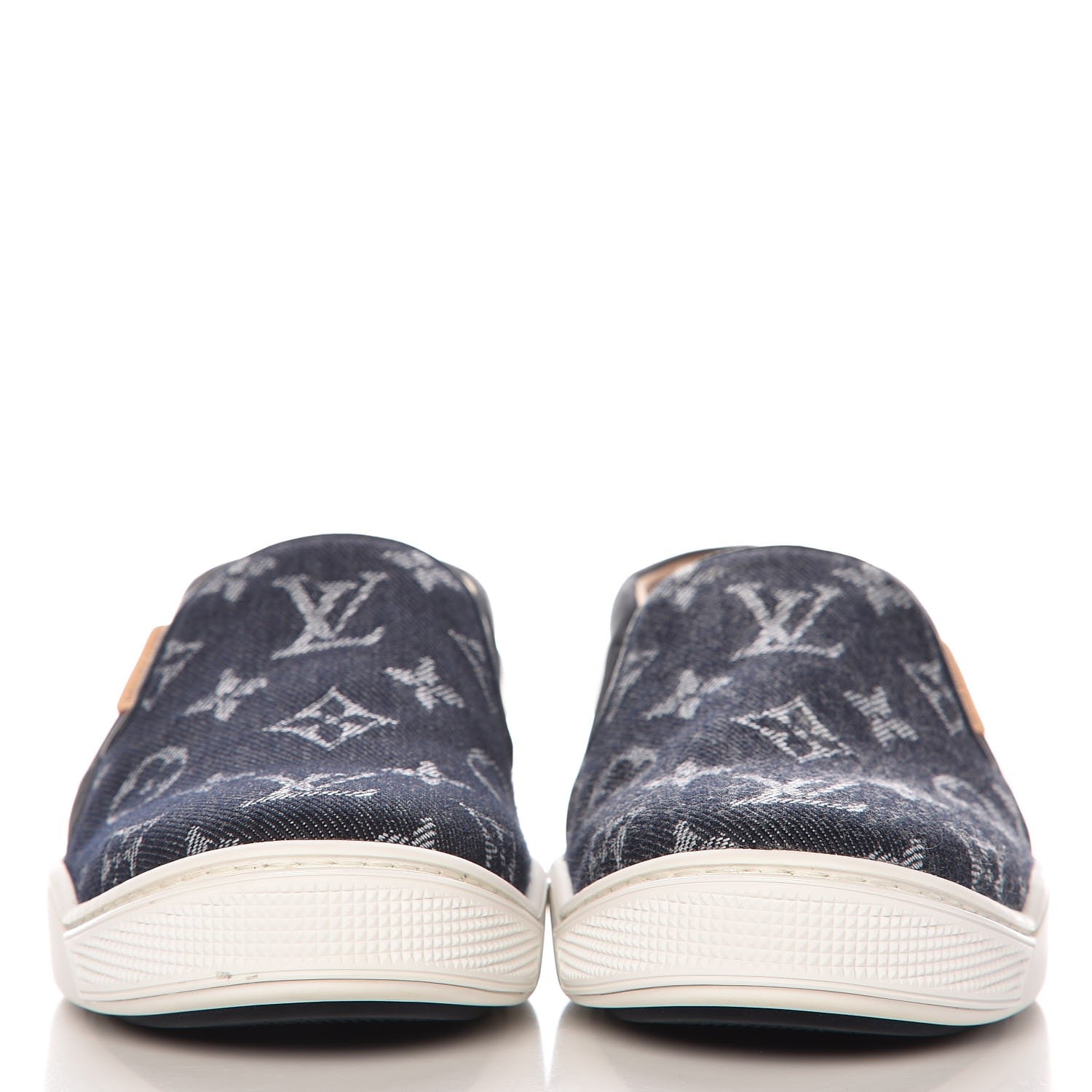 Louis Vuitton Denim Monogram Tempo Sneakers 35.5 Blue 3 of 10