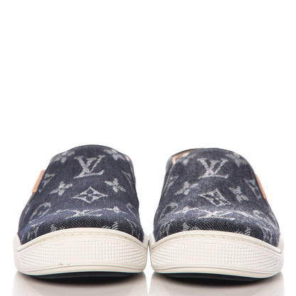 Louis Vuitton Denim Monogram Tempo Sneakers 35.5 Blue 3 of 10