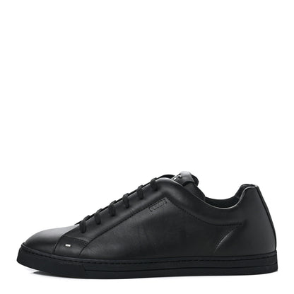 Fendi Calfskin Low Top Sneakers 8 Black 1 of 7